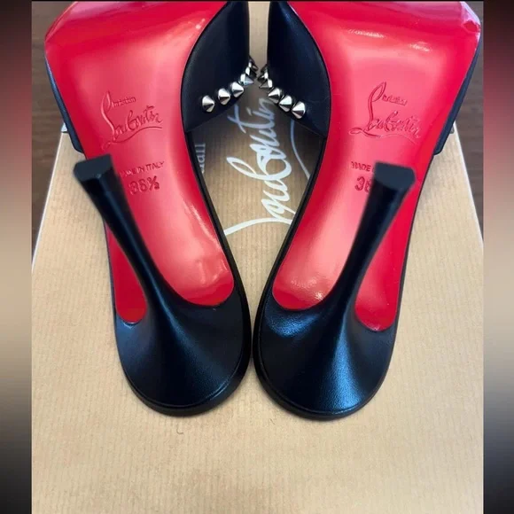 Christian Louboutin Me Dolly 85 Leather Mules - Picture 8 of 8